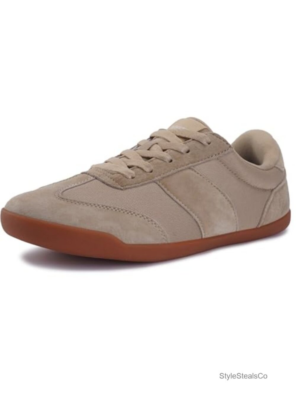 Wide Toe Box Barefoot Shoes Women Minimalist Zero Drop Sneakers Lace Up Suede